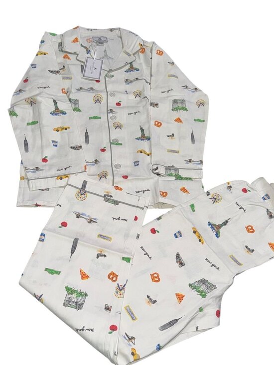 Petite Plume Other - Petite Plume New York Pajama Set Size 10 Kids Flannel Button-Up Sleepwear